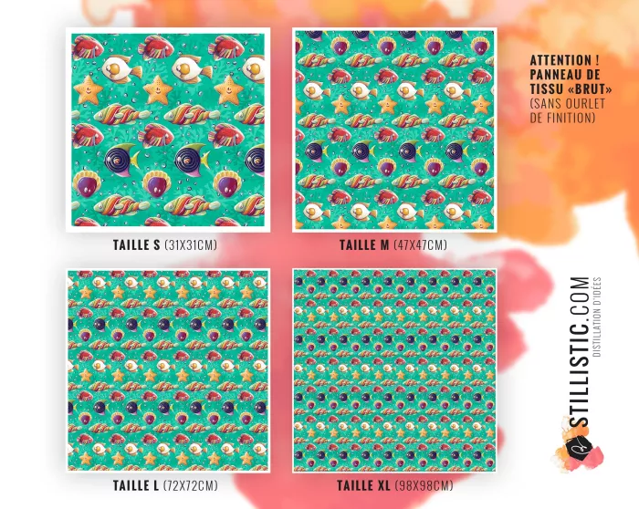 Coupon Furoshiki Poissons bonbons