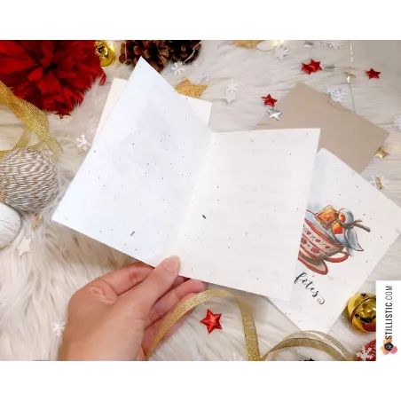 Carte de voeux Agneau Pâques à planter