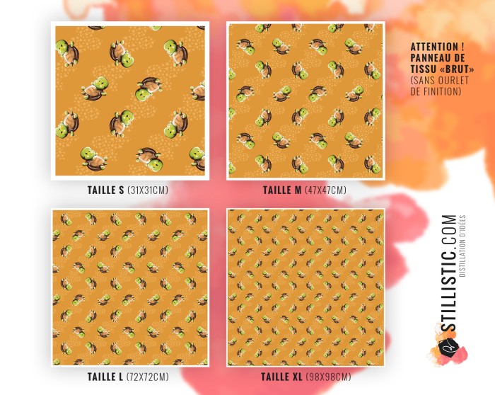Coupon Furoshiki bébé tortue