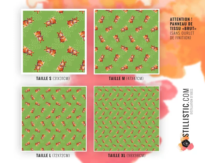 Coupon Furoshiki bébé tigre