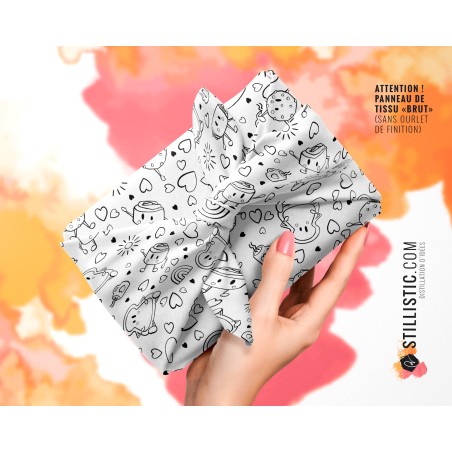 Coupon coloriable Furoshiki Amis du Petit Déjeuner
