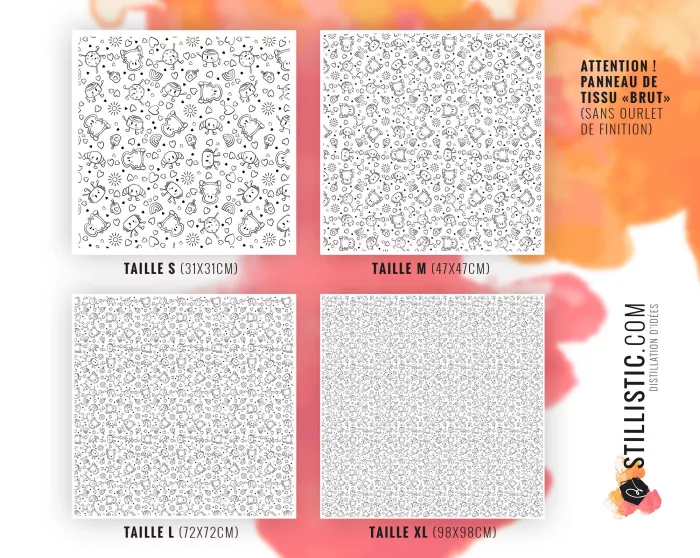 Coupon coloriable Furoshiki Amis du Petit Déjeuner