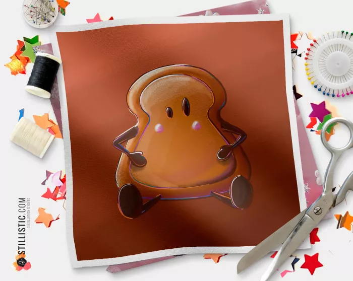 Coupon illustré Tartine coton ou minky