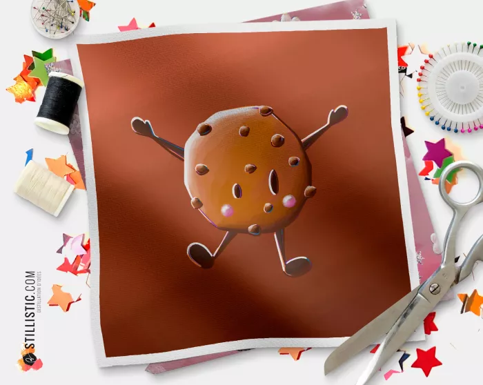 Coupon illustré Cookie coton ou minky