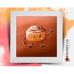 Cadre Illustration Cinnamon Roll