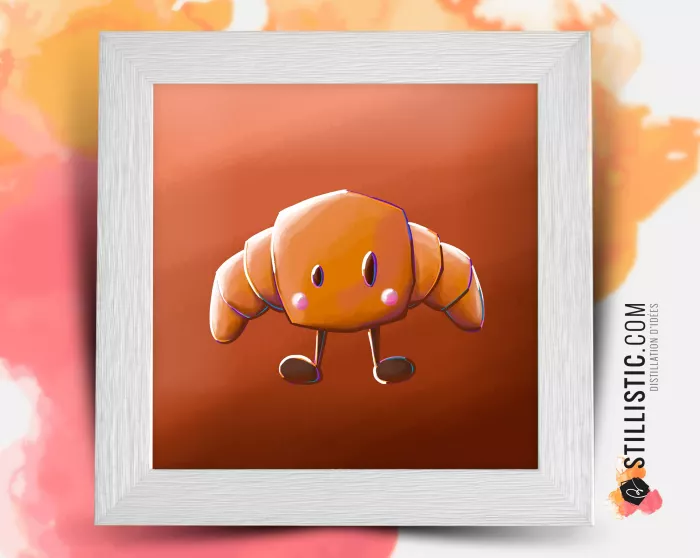 Cadre Illustration Croissant