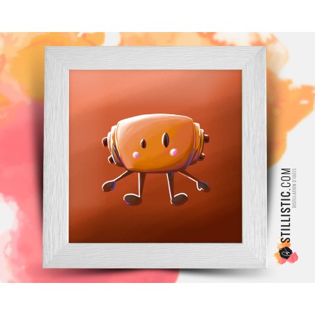 Triptyque lot de 3 Cadres Amis du Petit Déjeuner 25x25cm