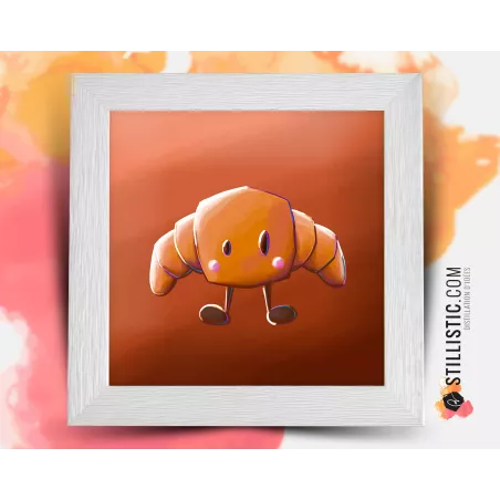 Triptyque lot de 3 Cadres Amis du Petit Déjeuner 25x25cm