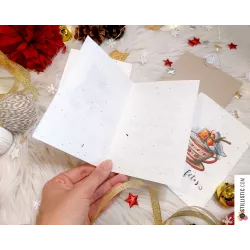 Carte de voeux Agneau Pâques à planter