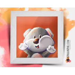 Cadre Illustration Koala Les Lou-Sticks