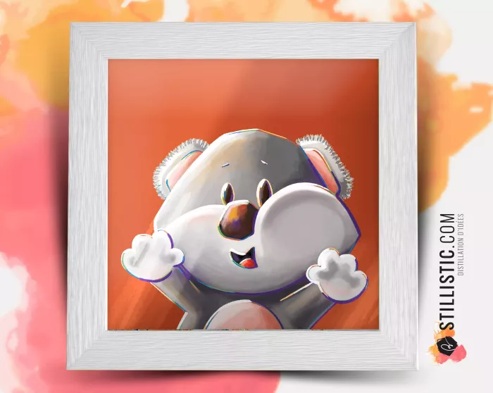 Cadre Illustration Koala Les Lou-Sticks