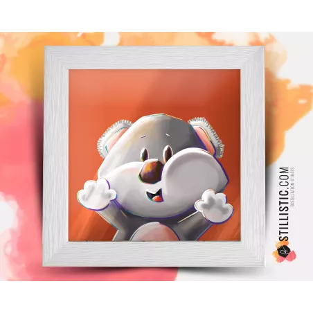 Cadre Illustration Koala Les Lou-Sticks