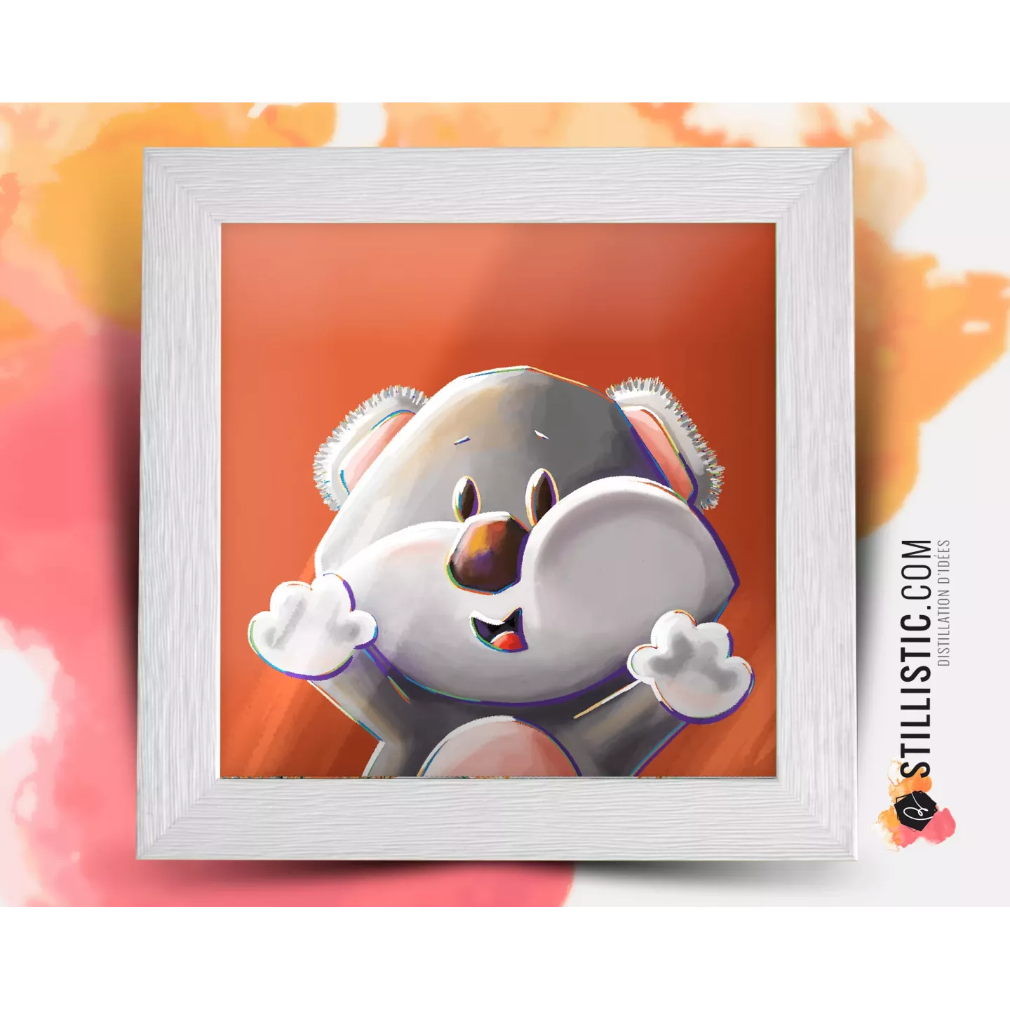 Cadre Illustration Koala Les Lou-Sticks