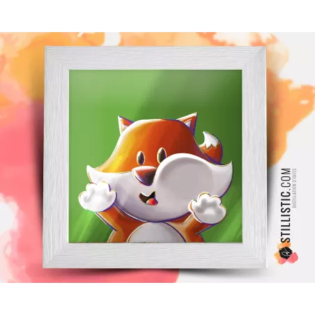 Triptyque lot de 3 Cadres Animaux Lou-Sticks