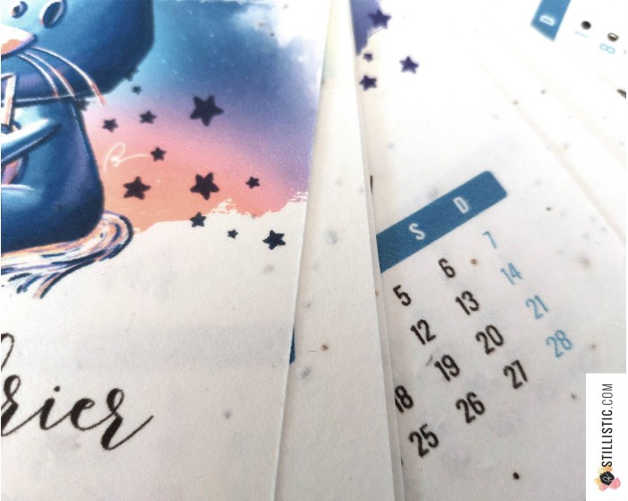 Calendrier 2026 à planter astrologie éco-responsable