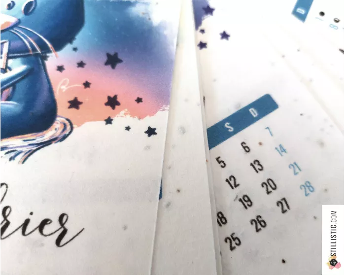 Calendrier 2026 à planter astrologie éco-responsable