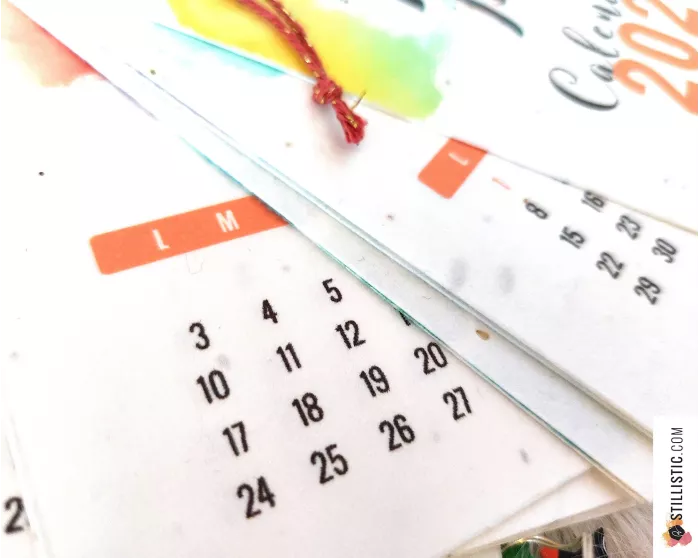 Calendrier 2026 à planter animaux éco-responsable