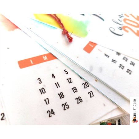 Calendrier 2026 à planter animaux éco-responsable