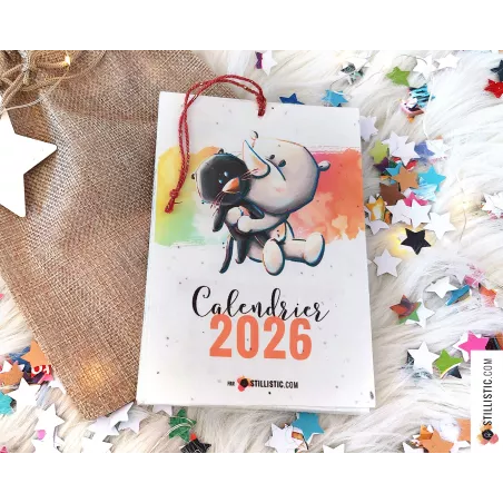 Calendrier 2026 à planter animaux éco-responsable