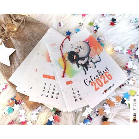 Calendrier 2026 à planter animaux éco-responsable