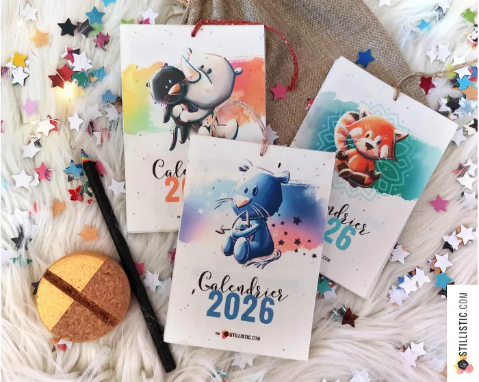Calendrier 2026 à planter yogis éco-responsable