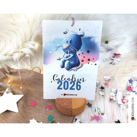Calendrier 2026 à planter yogis éco-responsable