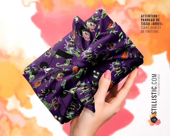 Coupon Furoshiki Bal masqué d'Halloween