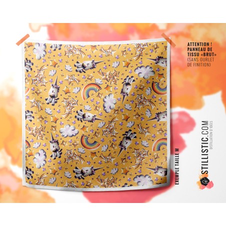 Coupon Furoshiki Licorne toboggan
