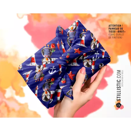 Coupon Furoshiki Macareux marin