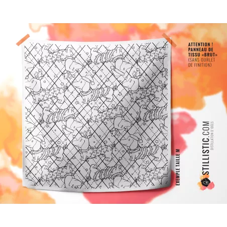 Coupon coloriable Teckels Noël