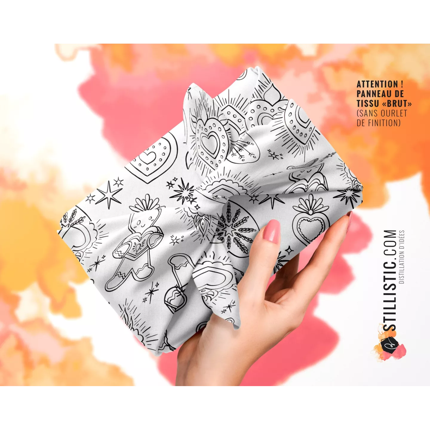 Coupon coloriable Ex-Voto Pain d'épices Noël