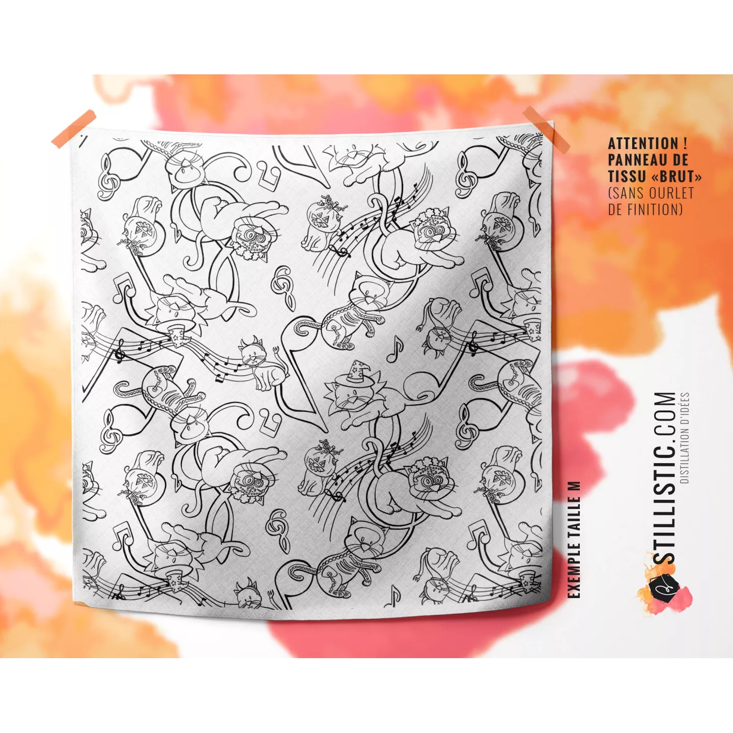 Coupon coloriable Bal Masqué Halloween