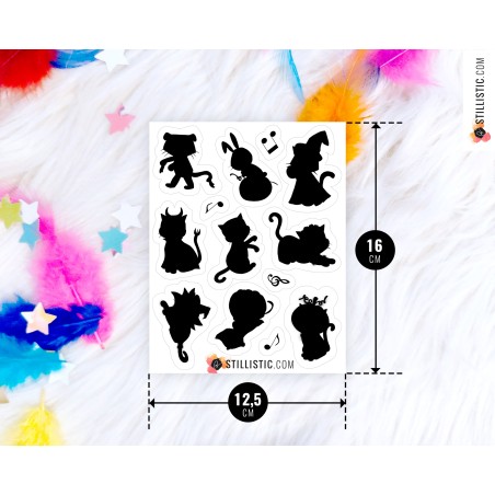 Stickers coloriables Halloween Bal masqué