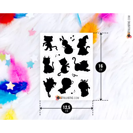 Stickers coloriables Bébés Animaux Sauvages