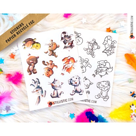 Stickers Bébés Animaux