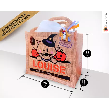 Sac bonbons jute Pâques Lapin