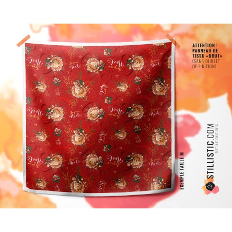 Coupon furoshiki Lion Noël