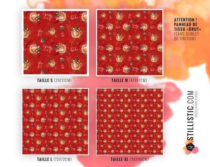 Coupon furoshiki Lion Noël