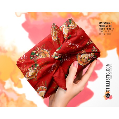 Coupon furoshiki Lion Noël