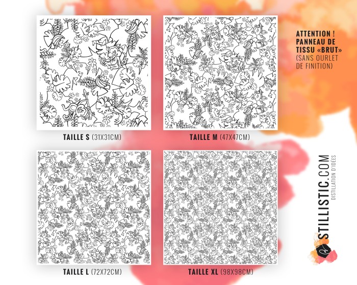 Coupon coloriable Furoshiki Singe Jungle émotions