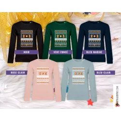 Sweat-shirt de Noël Pains d'épices cœurs ex-voto Adulte