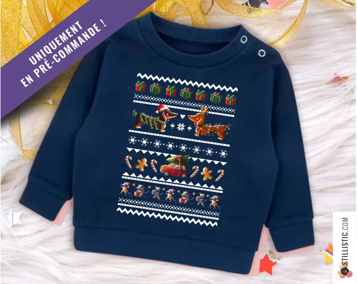 Sweat-shirt de Noël Animaux Enfant
