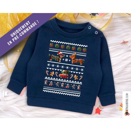 Sweat-shirt de Noël Animaux Enfant