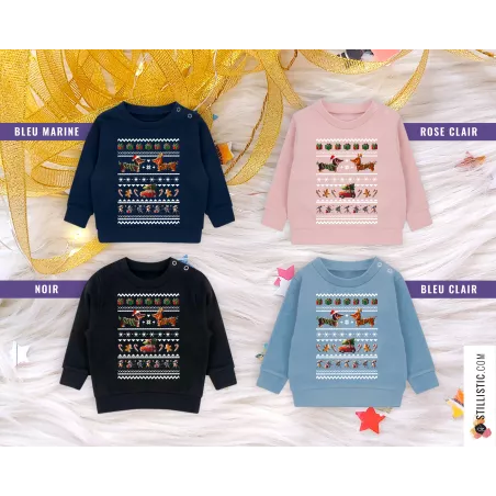 Sweat-shirt de Noël Animaux Enfant