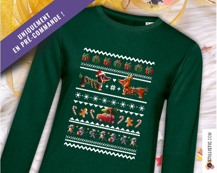 Sweat-shirt de Noël Animaux Adulte