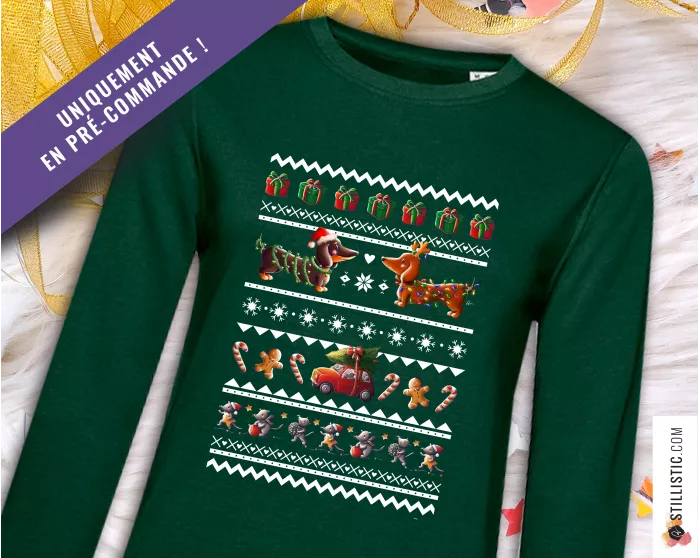 Sweat-shirt de Noël Animaux Adulte