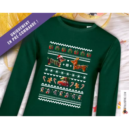 Sweat-shirt de Noël Animaux Adulte