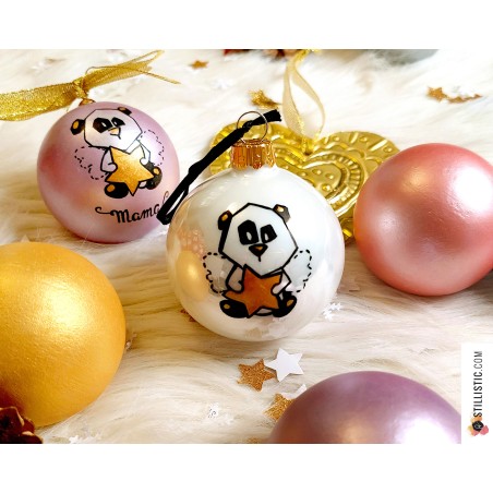 Boule de Noël en verre personnalisable