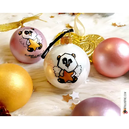 Boule de Noël en verre personnalisable