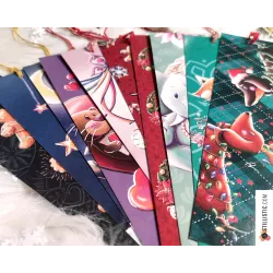 Marque-page Animaux de Noël en papier recyclé